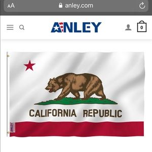 ☮️3/$10☮️ Anley brand CA Republic 3x5 flag